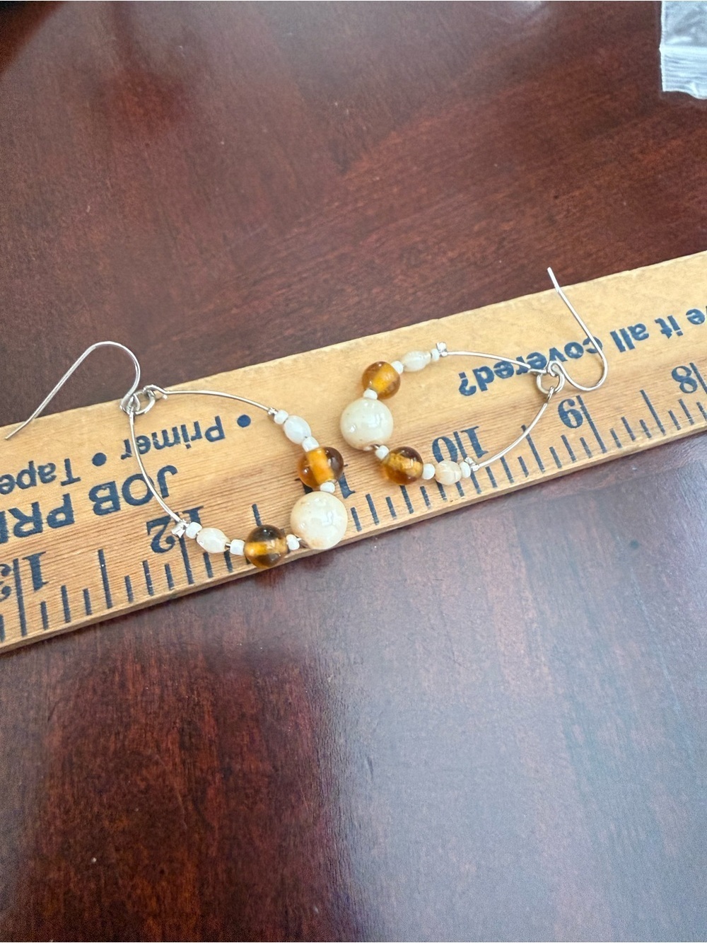 Vintage Hook Earrings - Picture 2 of 2